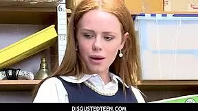 ella hughes caught shoplifting so you FUCK this disgusted teen?