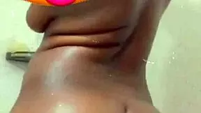 creamy ebony milf mom bends over for stepson doggystyle pounding her huge ass and tits