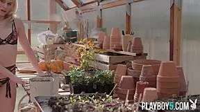 kiara cole i'm gardening outside but my petite blonde pussy needs playboy attention now