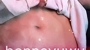 bonneyuwu dances sexy in white skirt pigtails argentine petite tease