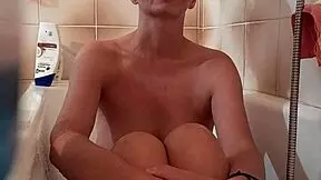 milf sandra gold rimjobs ass then takes FACIAL cumshot load