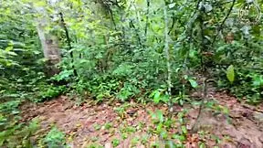 thai babe hikes forest then bends over for raw pussy pounding??