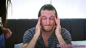 Hard Fucked Teen Whore Sucks Fat Monster Cock Before Rough Facial Cumshot