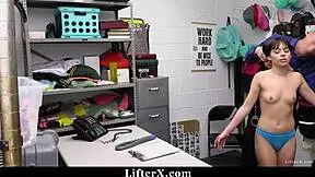 why does aria valencia blow the cop and ride him hard in the garage lifterx