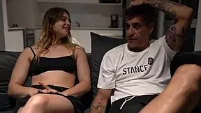 old man slams giant cock deep into big ass blonde slut's shaved pussy cowgirl style