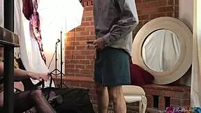 naughty blonde babysitter erin electra caught webcamming fucking big cock facial cumshot