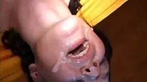 Young pawg housewife squirts gushing at home party with vibrator