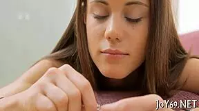 Wet solo angel fingers pussy with dildo, how deep you think?