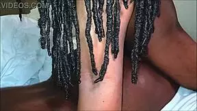 darkchocolatebarbie let me rip through her cheetah shorts for fat bbc pounding 😈💦