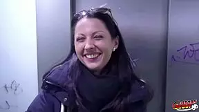 Petite German, wanna risk public car fuck right now?