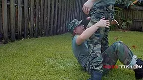 boot camp babes in bikinis get horny riding big cocks around