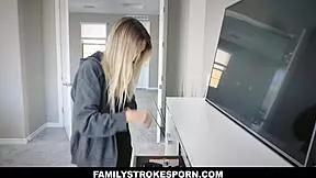 shoplifter kenna james pays with her petite body deepthroating big cock and pussy pounding hardcore on street