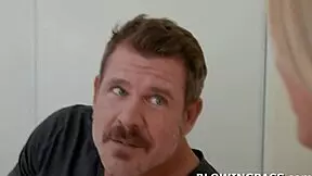 Big tit stepdaughter gags on stepdad cock deepthroat sloppy choke?