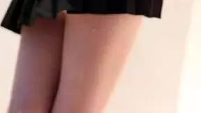 wanna see this cute young asian's legs in white pantyhose? kawaii perfection! 🦵✨