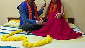 newly married desi bride first night addicted husband rips clothes rides cowgirl 😍💦🍆