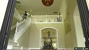 Sugarbaby Itzel Saenz begs daddy to bareback her tight shemale ass