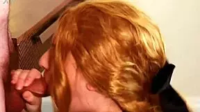 omg british redhead nurse student is sucking patient's cock in hospital so slutty