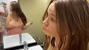 stepsis caught me peeking in shower now ride my cock doggystyle moaning loud