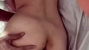 shy girlfriend delivers bold homemade blowjob and handjob