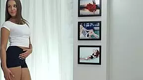 young tattooed beauty gets hard banged bent over at sex audition.