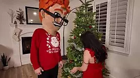 ho ho ho lulu chu bounce on my monster cock deepthroat creampie christmas style!