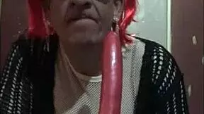 bisexual crossdresser mark wright rams dildo stick up his ass then sucks it ass-to-mouth wishing for your real cock