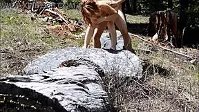 Cute Doctor's Risky Outdoor Blowjob Turns into Secret Sex