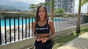 Fucking skinny colombian neighbor girl next door after gym her huge ass bouncing in doggystyle and cowgirl rides