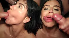 i can't believe sara retali and yenifer chacon took that epic gangbang creampie...