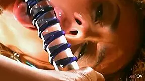 Kinky Tanned Teen Rips Clothes And Plugs Dripping Cunt With Toys