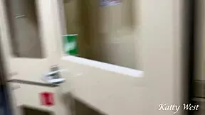 train toilet thrill while queue builds outside