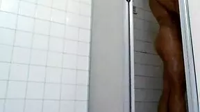 real couple gets wet in home shower