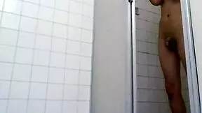 real couple gets wet in home shower
