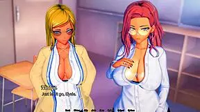 futa on futa hardcore sex in futas world of ntr gameplay creampie!