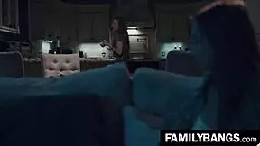 stepsis karla kush and jill kassidy, wet pussy lick on romantic sofa night?