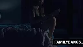 stepsis karla kush and jill kassidy, wet pussy lick on romantic sofa night?