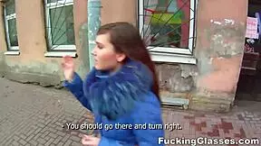 fucking glasses teen tracy 18+ sucks cock and gets her shaved pussy drilled for cumshots