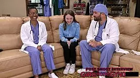 serena morgan endures anal fingering humiliation in latex sports physical exam