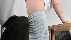 doesn't the english tutor look hot bent over that big cock?