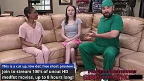 serena morgan endures anal fingering humiliation in latex sports physical exam