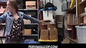 pervmallcop catches pregnant kimmy granger shoplifting fucks her hard at work