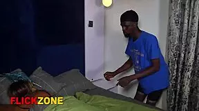 WOW, STEPDAD, YOUR STEP SISTER LOVES THIS FAT EBONY COCK CLOSE UP!