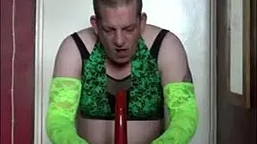 bisexual crossdresser deepthroats cock fresh from his ass multiple times