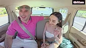 Rideshare Slut Crushed by Massive Cock Creampie Ride