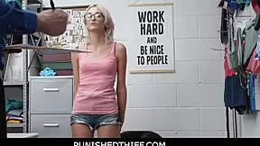 caught teen cashier gets punished hard by officer at work