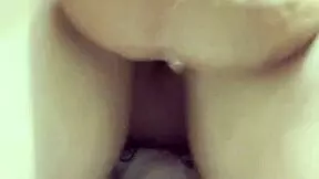 Big cock stretches tiny redhead wifes tight wet pussy doggystyle