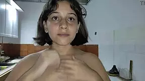 cute latina maid shakes big ass naked while cleaning sexy twerk