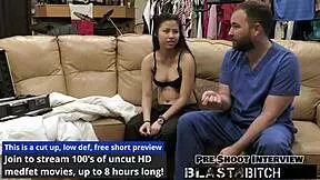 raya nguyen blows doctor twice then takes pov pounding in hospital