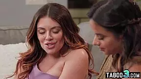LATINA MILF STEPMOM LICKS TEEN STEPDAUGHTER ISABELLA JULES!