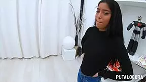 Monster Cock Creampie Fills Young Slut's Tight Hole!